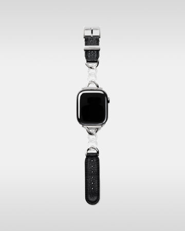 レザーハイブリッドチェーンバンド トランスペアレント for Apple Watch