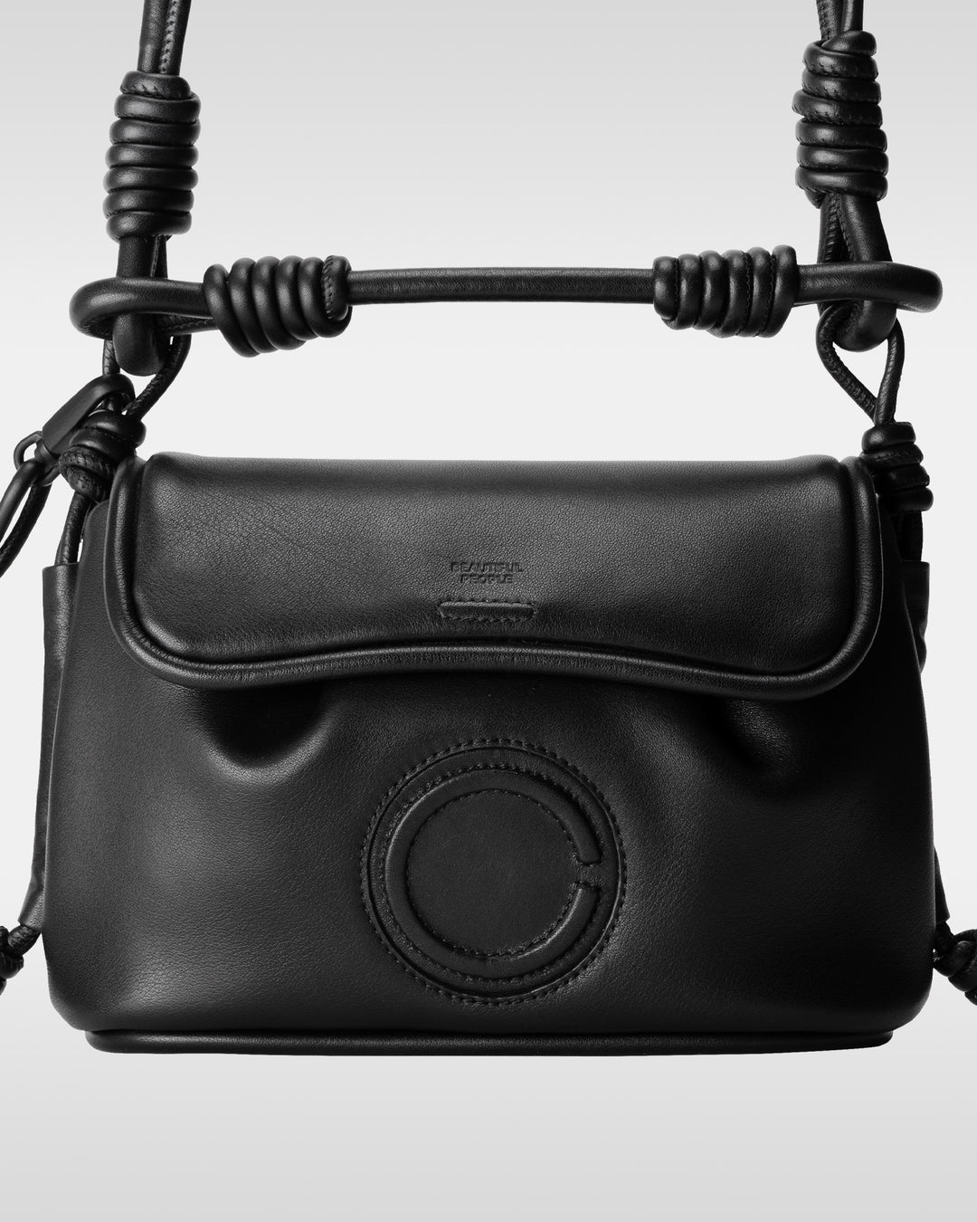 beautiful people × objcts.pro DENWA leather bag
