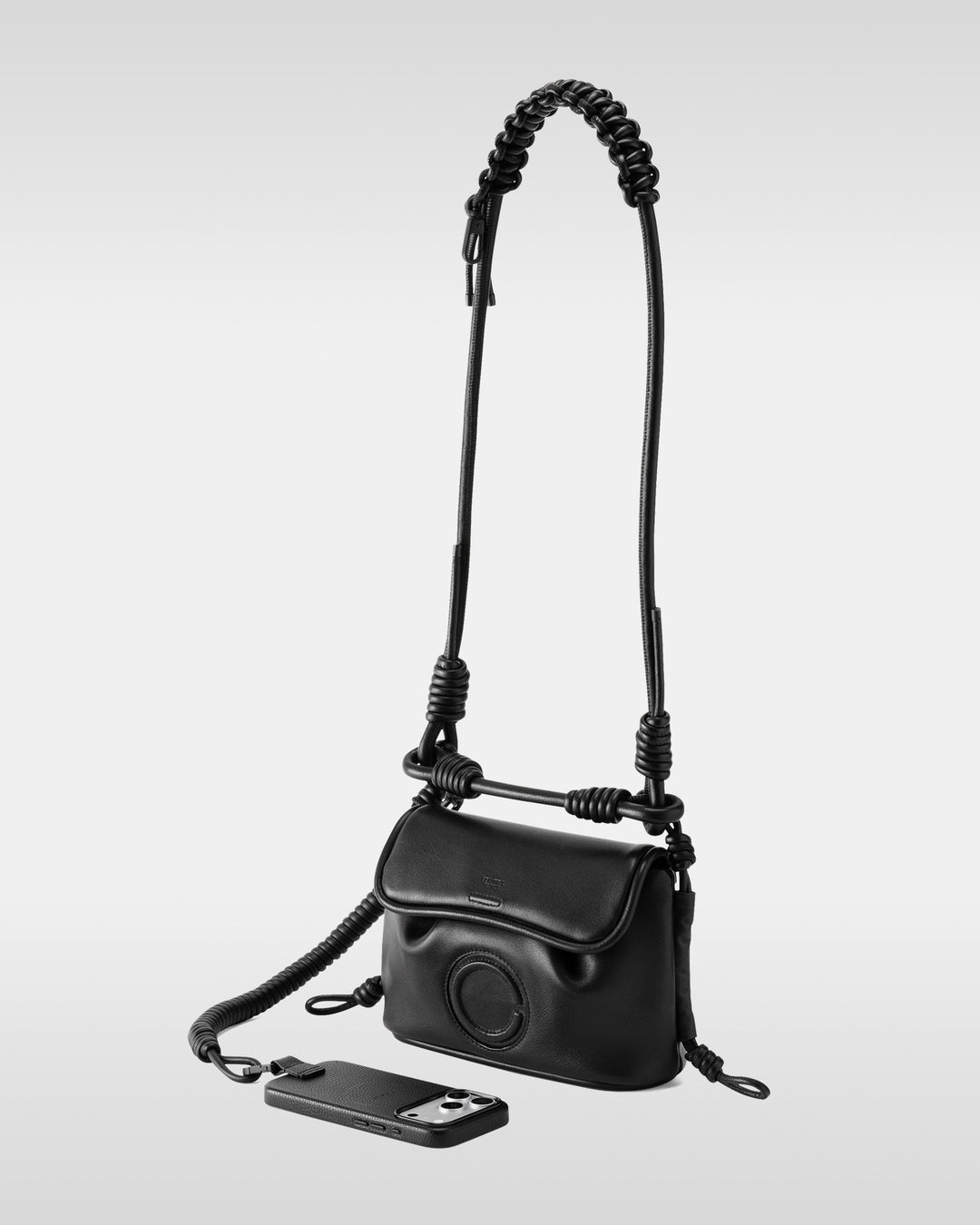 beautiful people × objcts.pro DENWA leather bag