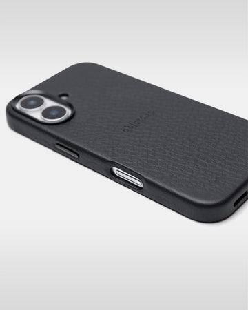 アジャスタブルレザーストラップ + iPhoneケースセット - エンベロープ - ブラック
