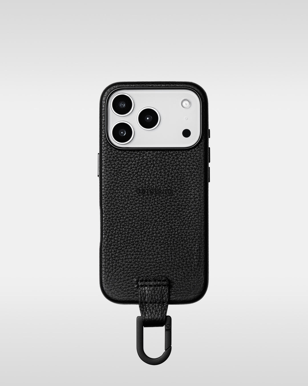 アジャスタブルレザーストラップ + iPhoneケースセット - エンベロープ - ブラック