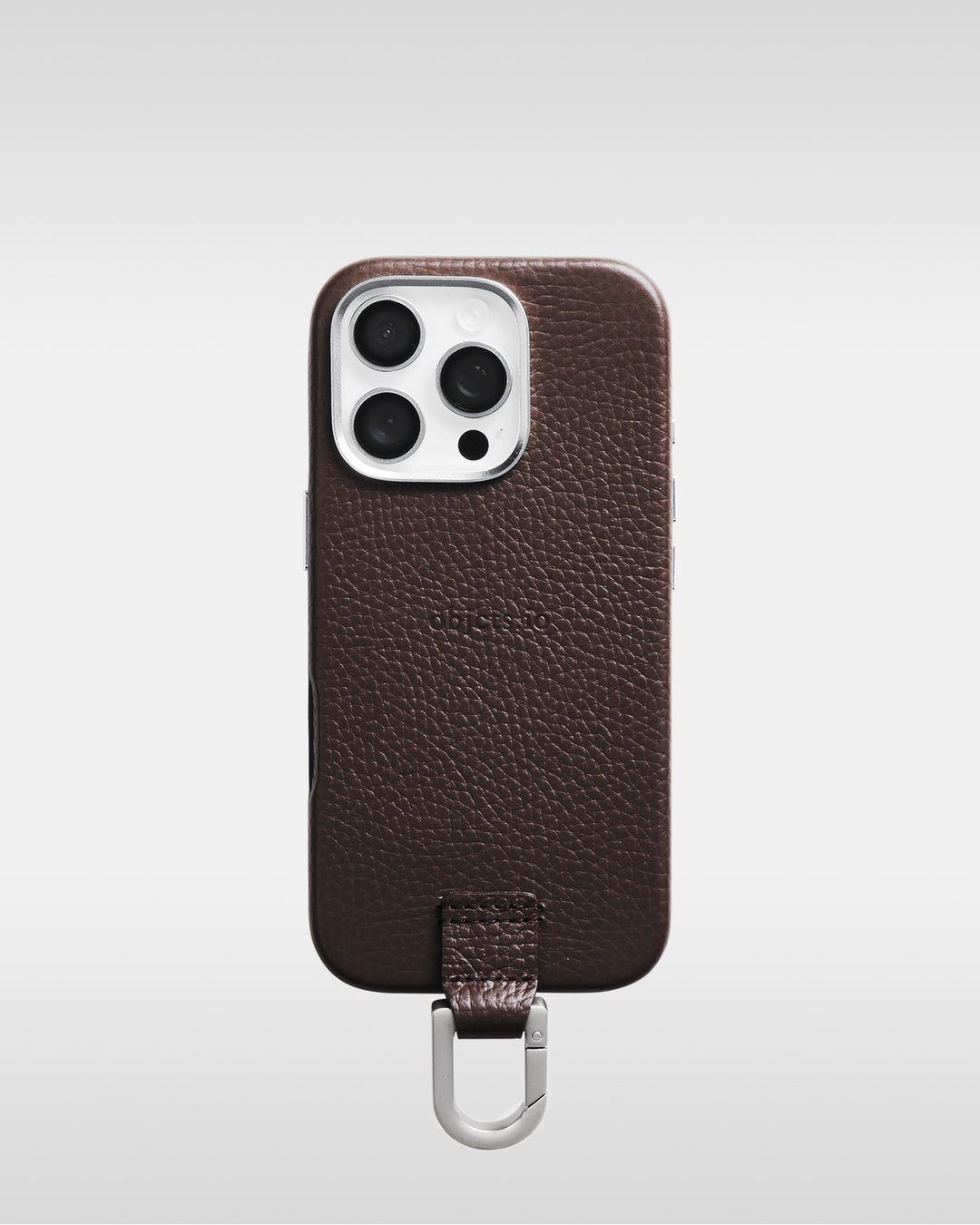 レザーストラップ + iPhoneケースセット - ダークブラウン