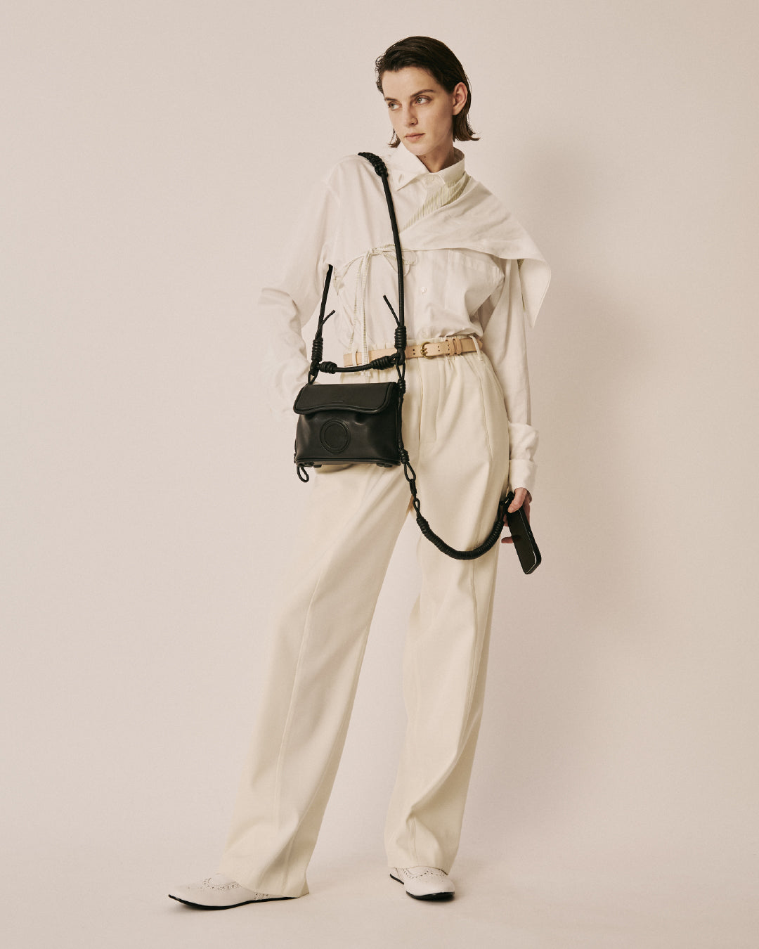 beautiful people × objcts.pro DENWA leather bag